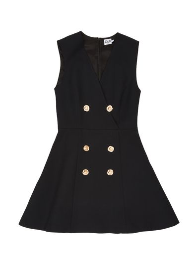 Beymen Club Black Double-Breasted Mini Cocktail Dress - 5