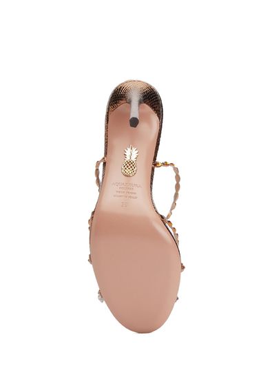 Aquazzura Love Struck Kahverengi Kadın Deri Sandalet - 5
