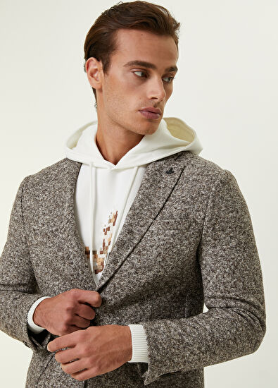 Beymen Club Kahverengi Kırçıllı Kalın Ceket - 10