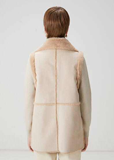 Beymen Club Stone Faux Fur Detailed Vest - 6