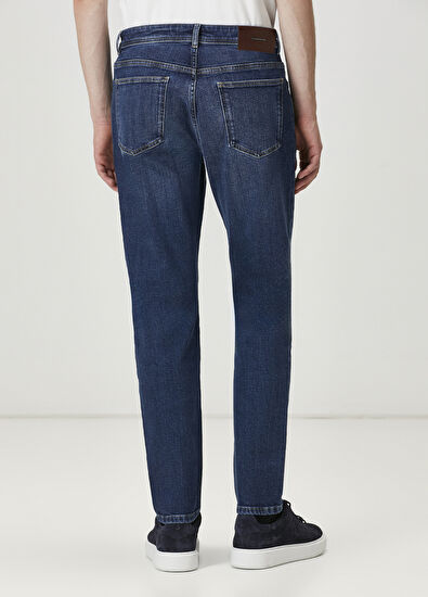 Beymen Club Tapered Fit Dark Blue Jeans - 3