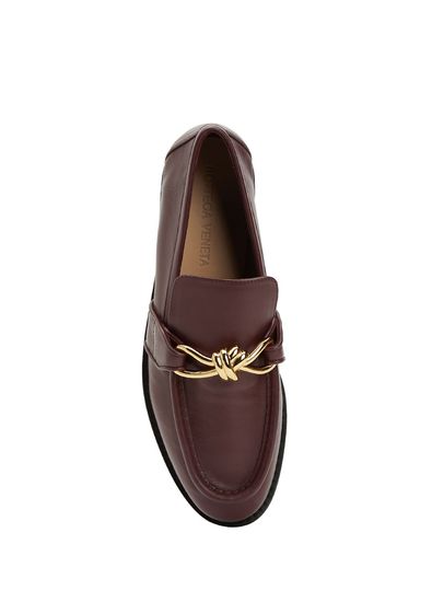 Bottega Veneta Burgundy Women's Leather Loafer - 4
