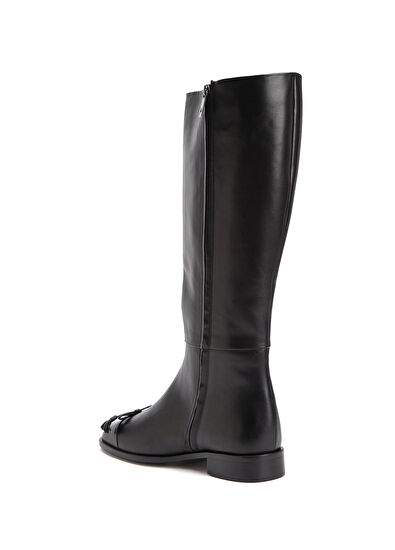 Beymen Club Black Women's Leather Boots - 3
