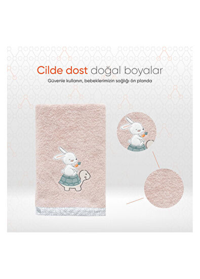 Gezenbebe Hero Embroidered Baby Bath Towel 70x140 cm - 3