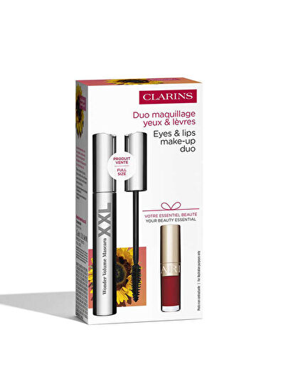 Clarins Wonder Volume XXL Mascara + Lip Comfort Oil Set of 2 - 5