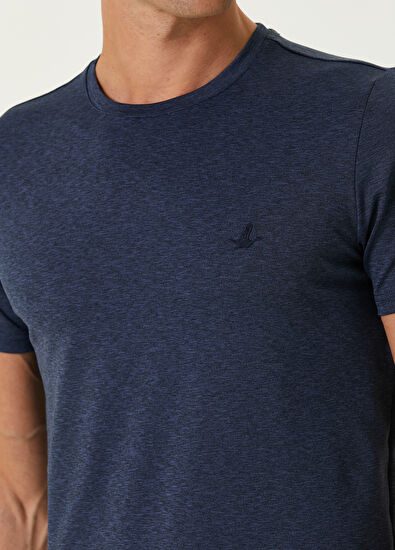 Beymen Club Koyu Mavi Logolu T-shirt - 6