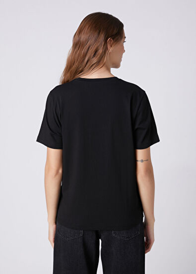 Beymen Club Black Jacketed Dog Detailed T-Shirt - 5