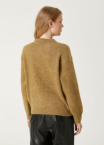 Beymen Club Oil Green Sprinkled Stone Detailed Sweater - 6