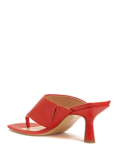 Beymen Club Nar Çiçeği Kadın Deri Terlik - 3