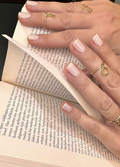 House of DIV J Harf Detaylı 14 Ayar Altın Kadın Yüzük - 3