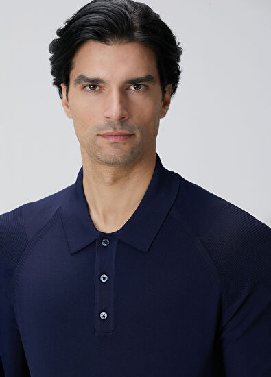 Network Lacivert Triko - 6