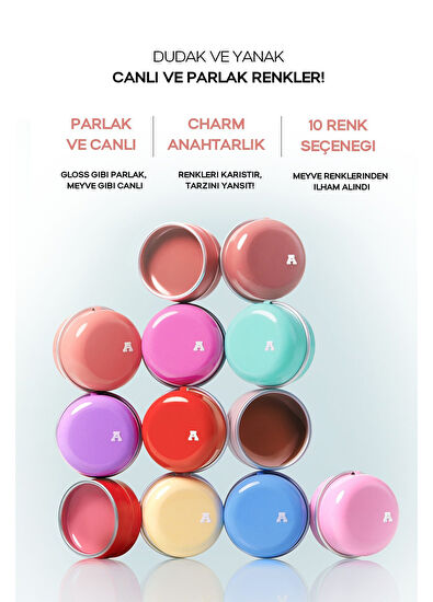 AIBB Glow Tin Pot 09 Honey Jujube Glossy Lip And Cheek Colorizer 4.8 gr - 5