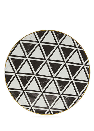 Vista Alegre Atlantis Carrara Black and White Patterned Porcelain Charge - 3