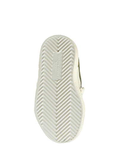 Golden Goose May Beyaz Yeşil Unisex Çocuk Deri Sneaker - 5