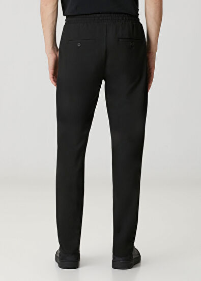 Academia Siyah Beli Kordonlu Pantolon - 3