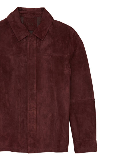 Beymen Club Plum Suede Shirt - 5