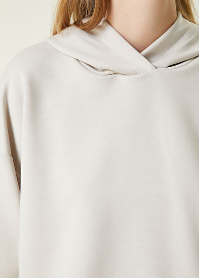 Beymen Club Antrasit Kapüşonlu Modal Kumaş Sweatshirt - 5