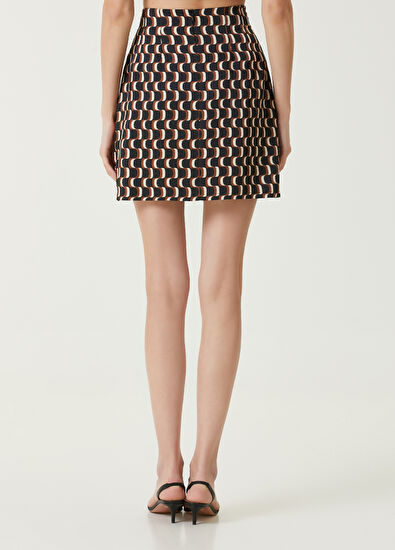 Beymen Club Çok Renkli Geometrik Desenli Mini Etek - 5