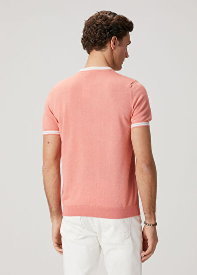 Beymen Club Somon Kısa Kollu Keten Karışımlı Kazak - 5