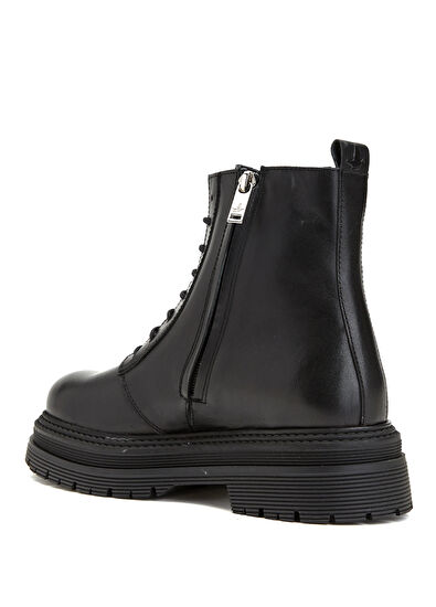 Beymen Club Black Womens Leather Boots - 3