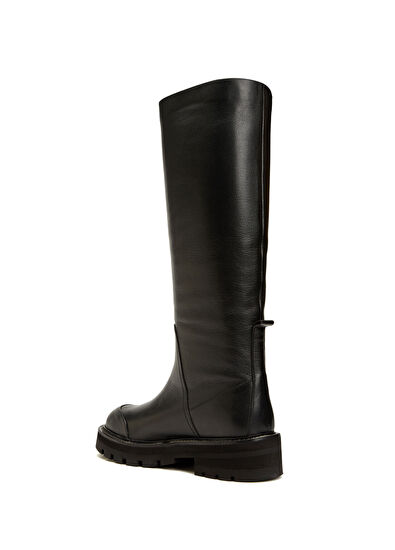 Beymen Club Siyah Kadın Deri Çizme - 3