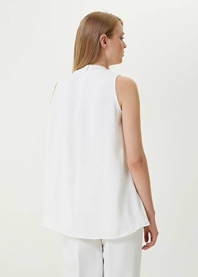 Beymen Club Beyaz Dik Yaka Bluz - 6