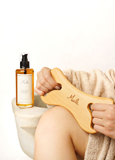 Mar'le Anti-Cellulite Massage Oil 200 ml and Cellulite Remover Wooden Massager 2-Piece Care Set - 4