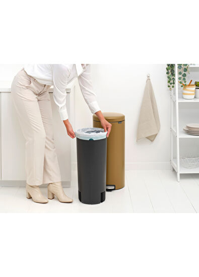 Brabantia Newicon Warm Brass Pedallı Mutfak Çöp Kovası 30 lt - 4