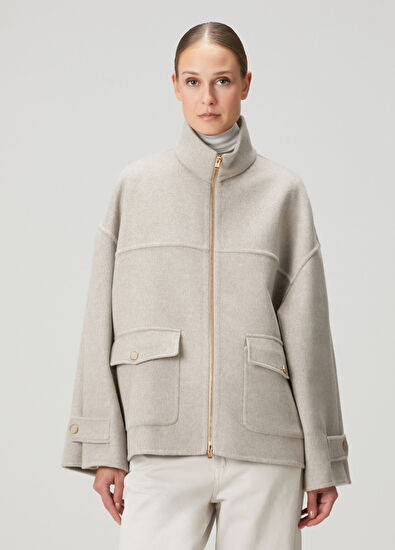 Agnona Beige Wool Jacket - 3