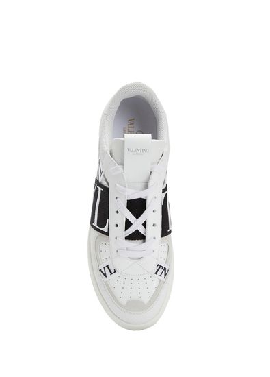 Valentino Garavani Vl7Tn Black White Men's Leather Sneakers - 4