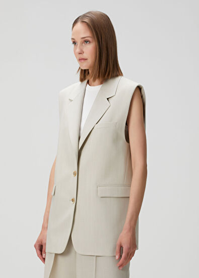 Golden Goose Beige Wool Vest - 3