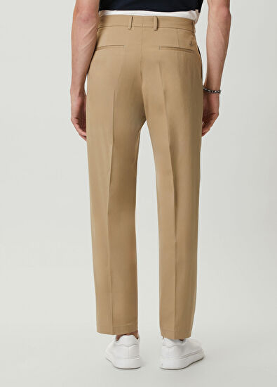 Beymen Club Dark Beige Pleated Trousers - 3