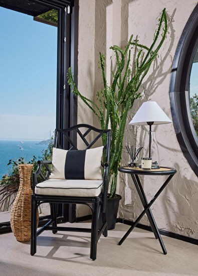 Bee Interiors Classy Bamboo Tree Black Armchair - 6
