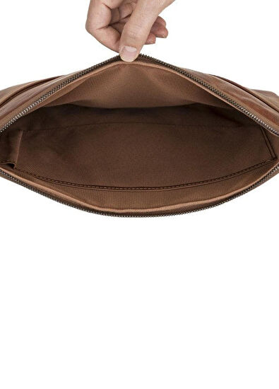 Bloominbag Awe Slim Kahverengi Deri 16" Laptop ve Macbook Kılıfı - 4