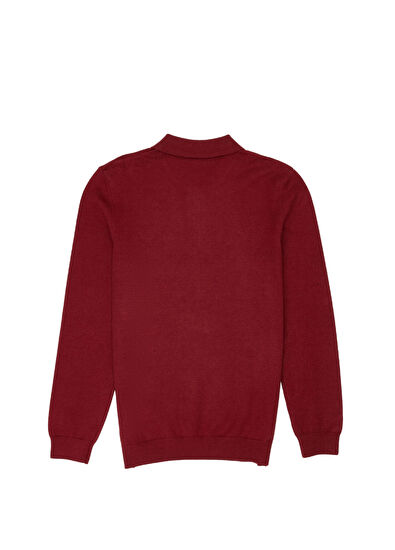 Beymen Club Vişne Fermuarlı Polo Triko - 6