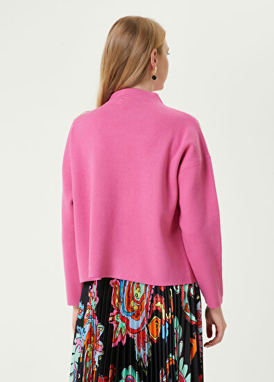 Beymen Club Pembe Dik Yaka Kısa Basic Kazak - 6