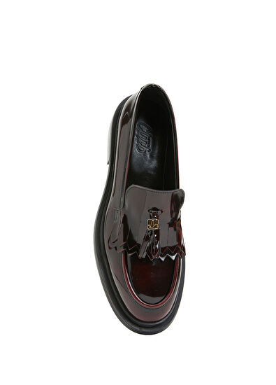 Beymen Club Bordo Kadın Deri Loafer - 4