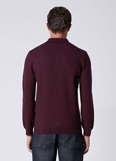 Beymen Club Plum Polo Sweater - 5