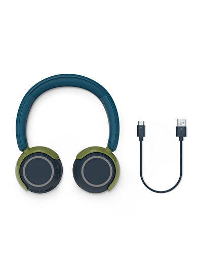 Philips TAK4200CT/00 Teal Kids On-Ear Bluetooth Headphones - 5