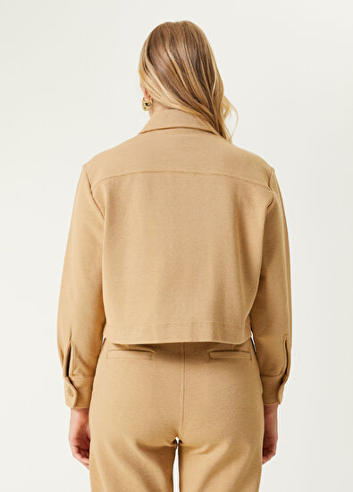 Beymen Club Dark Beige Jersey Jacket - 6