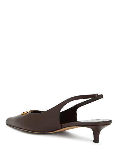 Beymen Club Kahverengi Deri Topuklu Ayakkabı - 3