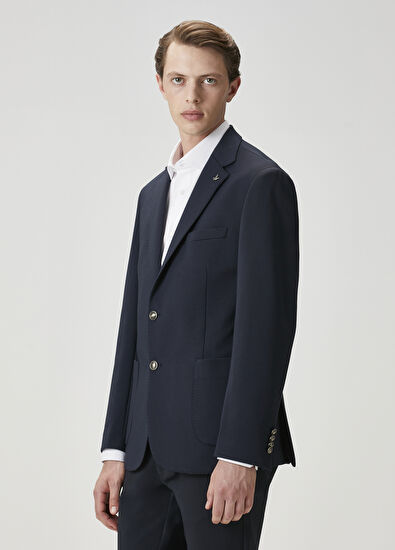 Beymen Club Lacivert Örme Blazer - 4