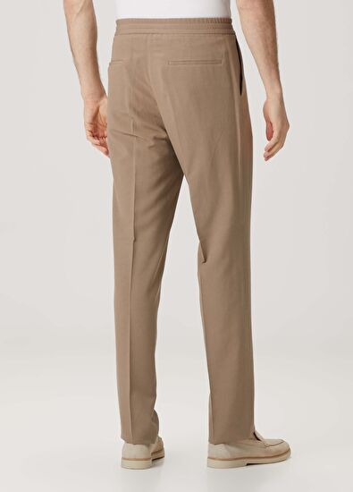 Maurizio Baldassari Bej Beli Kordonlu Pantolon - 3