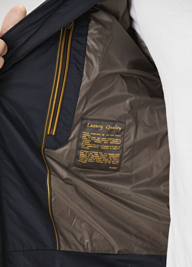 Duncan Lacivert Kapitone Garnili Mont - Görsel 7