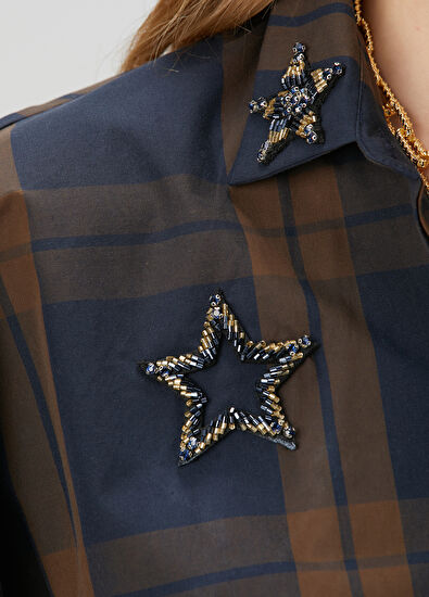 Beymen Club Navy Blue Plaid Shirt - 6