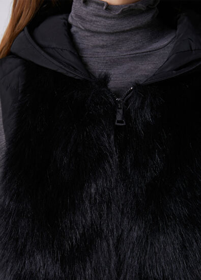 Beymen Club Black Hooded Vest - 6