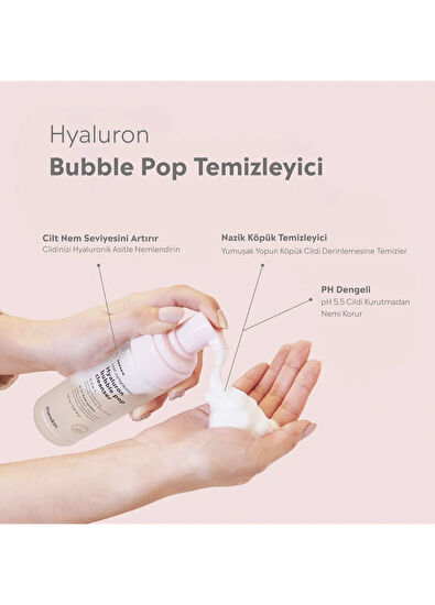 Hanskin Hyaluron Bubble Pop Cleanser Hyaluronik Asit Bazlı Yüz Temizleme Köpüğü 150 ml - 5
