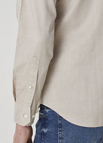 Beymen Club Slim Fit Vizon Oxford Gömlek - 7