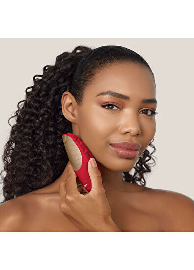 Geske Sonic Thermo Facial Brush Red Titreşimli Isılı Yüz Temizleme ve Masaj Cihazı - 3