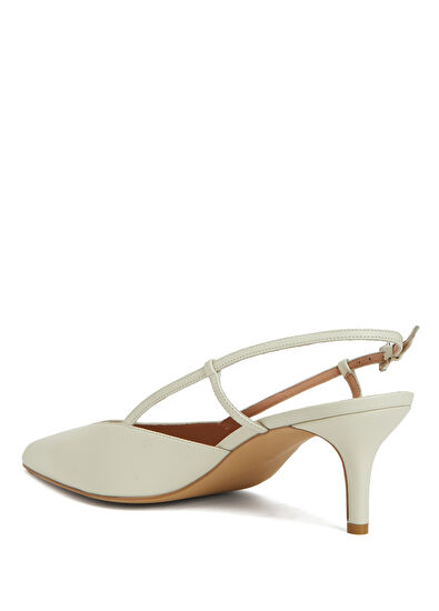 Beymen Club Ecru Leather Heels - 3